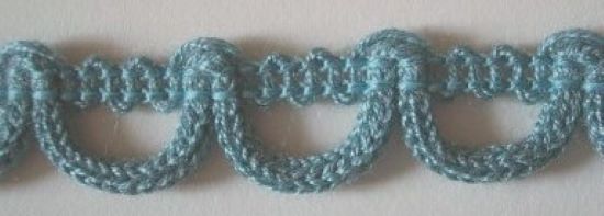 Blue 5/8" Loop Braid