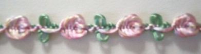 Pink/Mint 5/16" Rosebraid