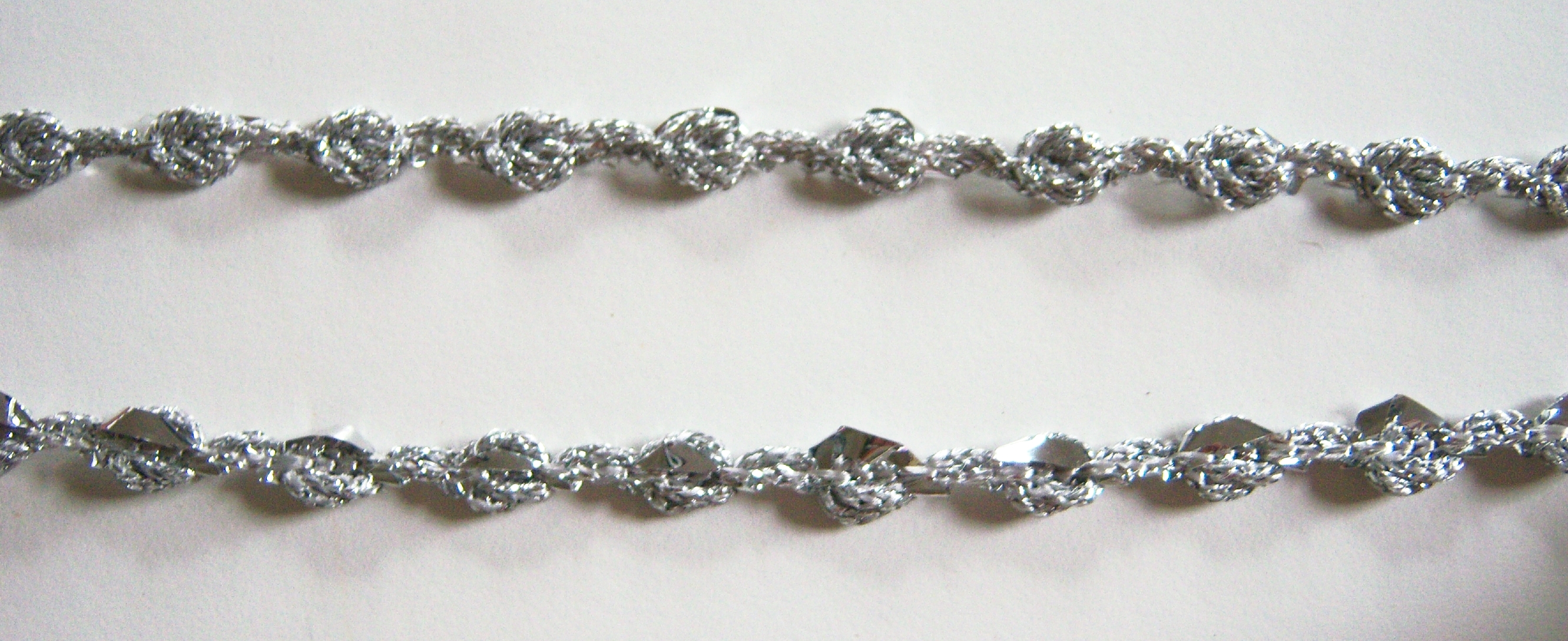 Silver Metallic 5/16" Rosebraid