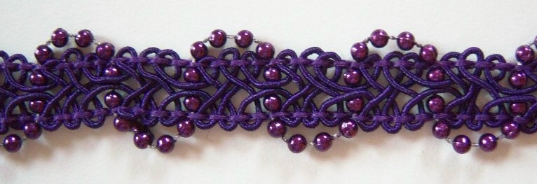 Purple Bead/Polypro 5/8" Trim