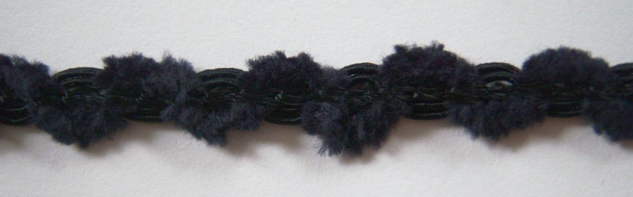 Black Chenille 3/8" Braid