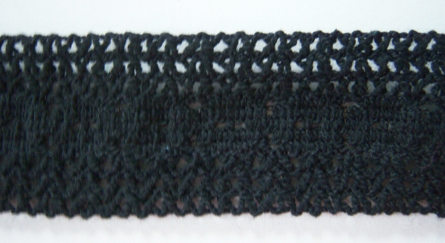 Black Cotton 1 3/8" Braid
