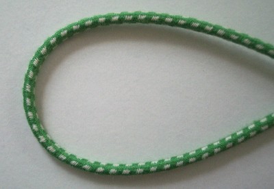 Green/White 1/8" Cord Elastic