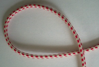 Red/Ivory 3/16" Cord Elastic