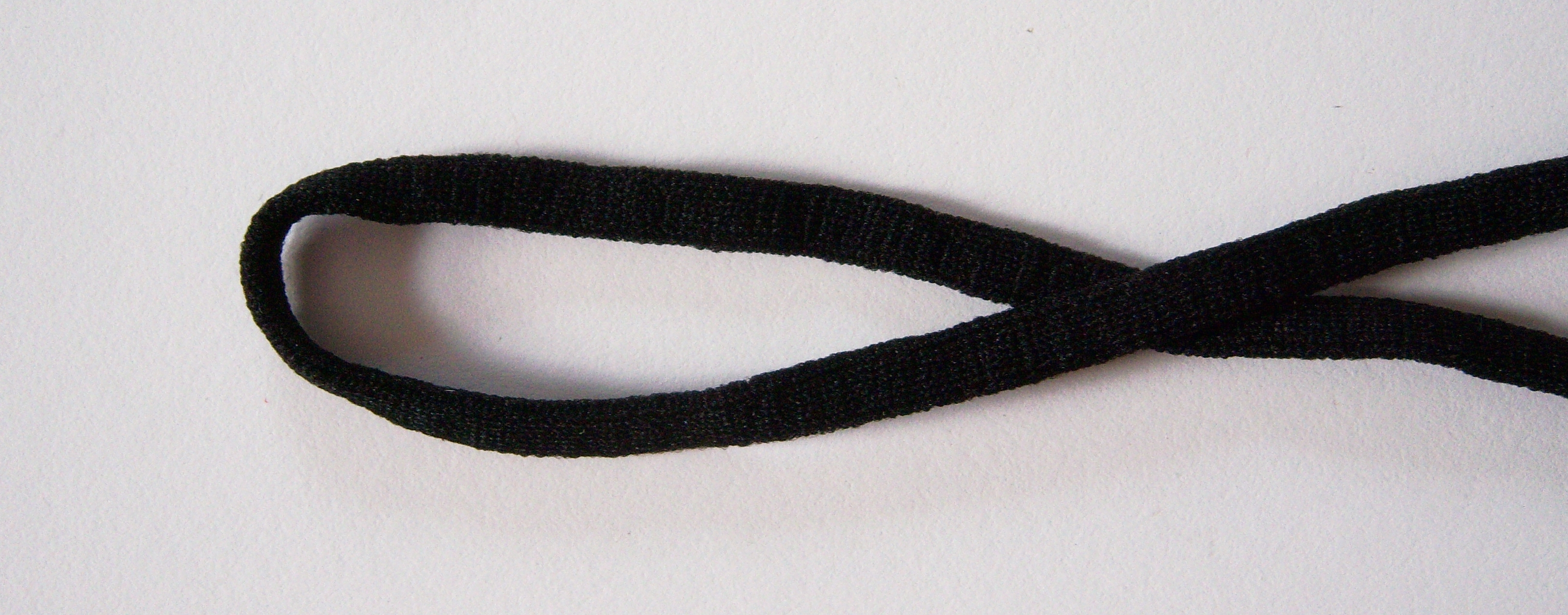 Black 3/16" Stretch Knit Mask Elastic