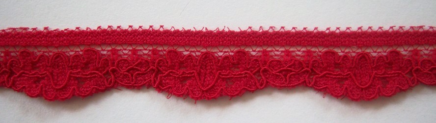 Red 9/16" Stretch Lace