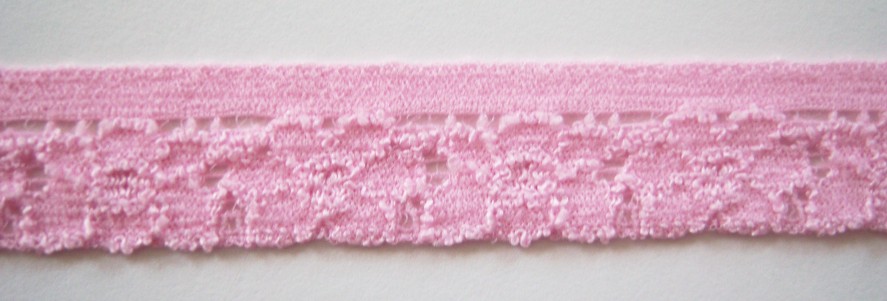 Pink 3/4" Stretch Lace