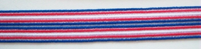 Red/Royal 9/32" Fold Over Elastic