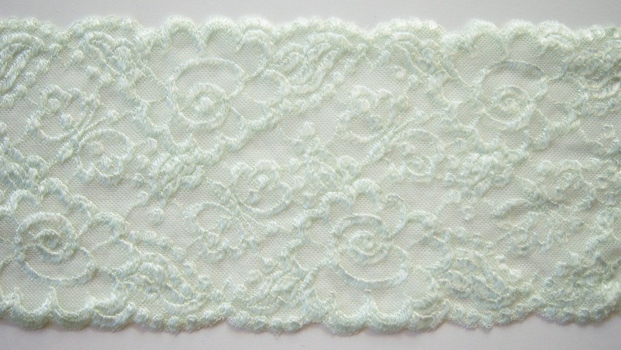 Vanity Fair Pale Green 3 3/4" Stretch Lace