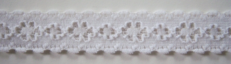 Off White 13/16" Stretch Lace