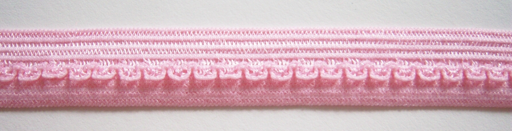 Pink Picot Fold Over Elastic