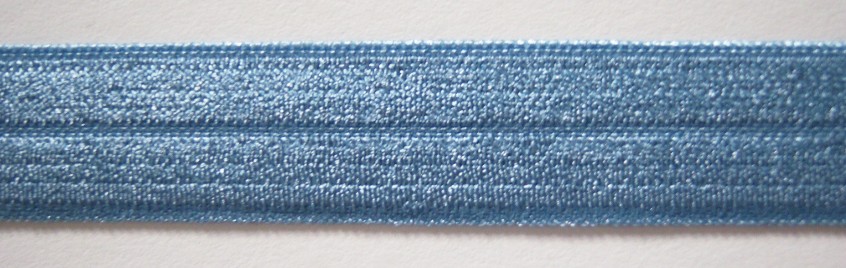 Cornflower Blue 5/16" Fold Over Elastic