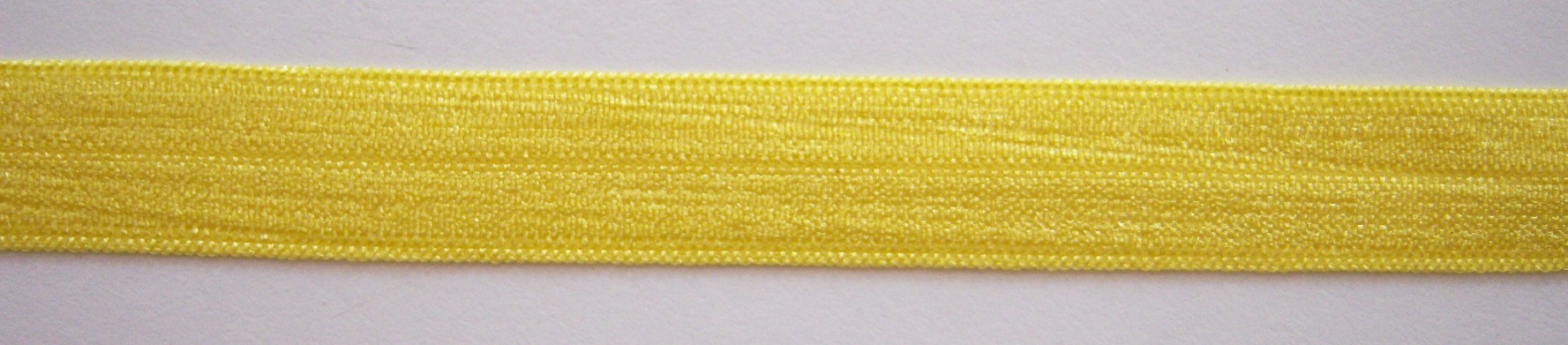 Yellow Satin Fold Over Elastic