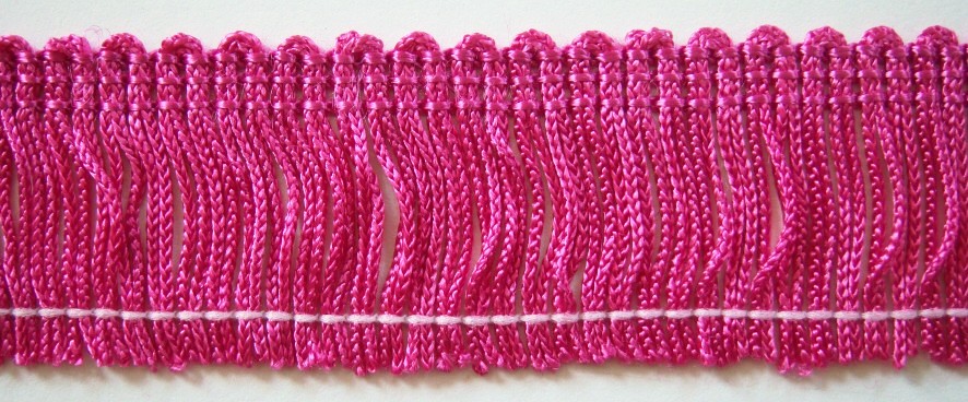 Hot Pink Chainette 1 1/4" Fringe