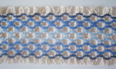 Blue Ombre 2" Cluny Lace
