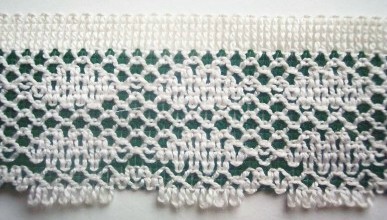 Natural/Harvest Green 2" Lace