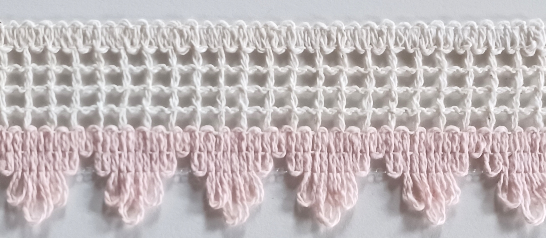 Natural/Light Pink 2" Lace