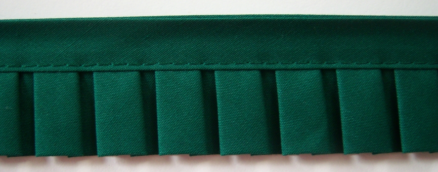 Green Pleated Quilt Binding