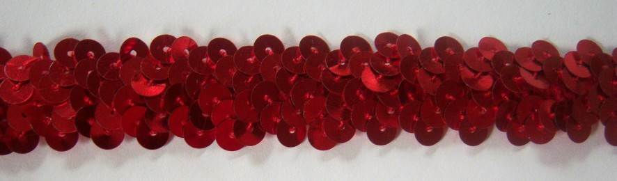 Wrights Red 7/8" Stretch Sequins