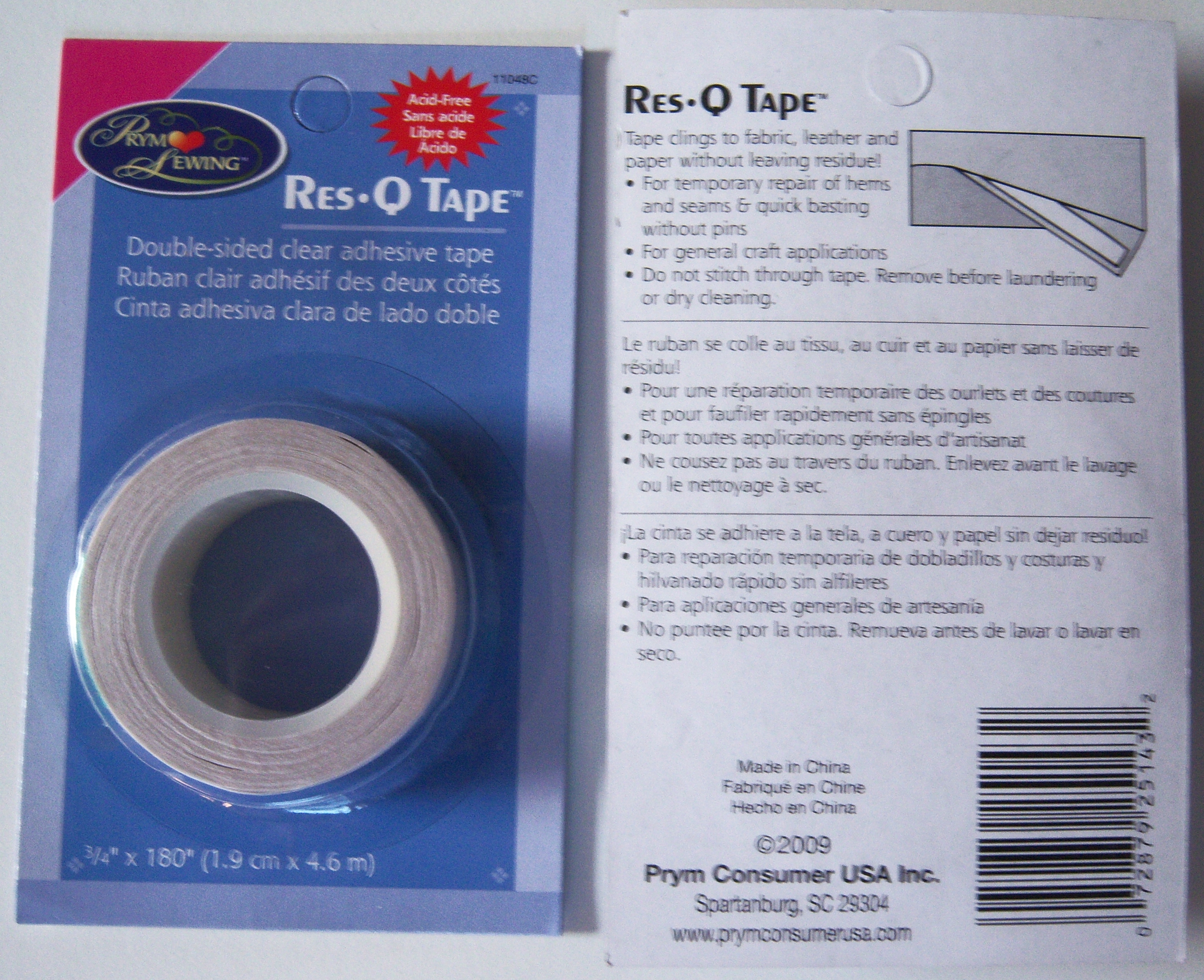 Prym Sewing Res-Q Tape 3/4" x 5 Yds.