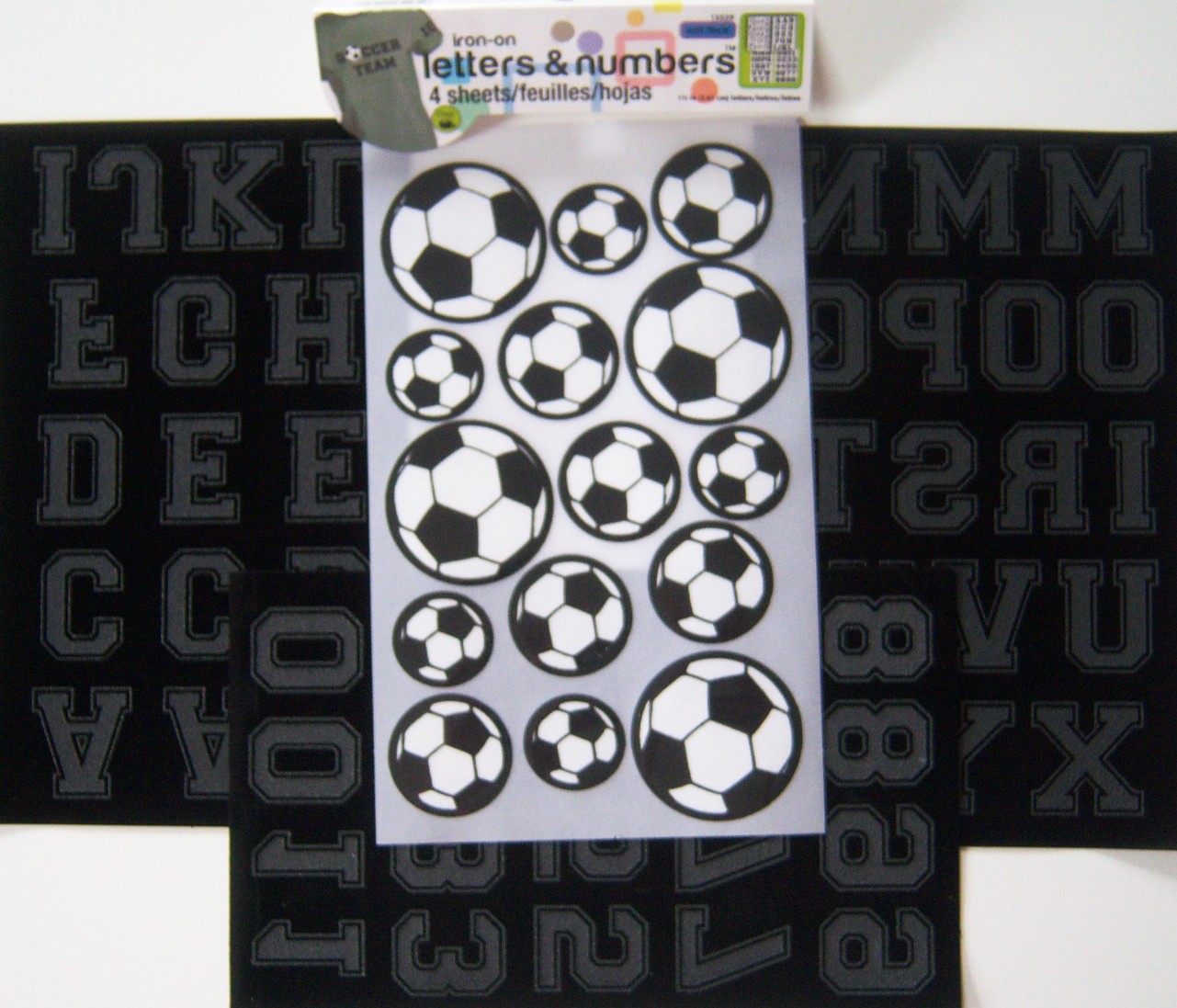 15539 Dritz Soccer Iron on Letters