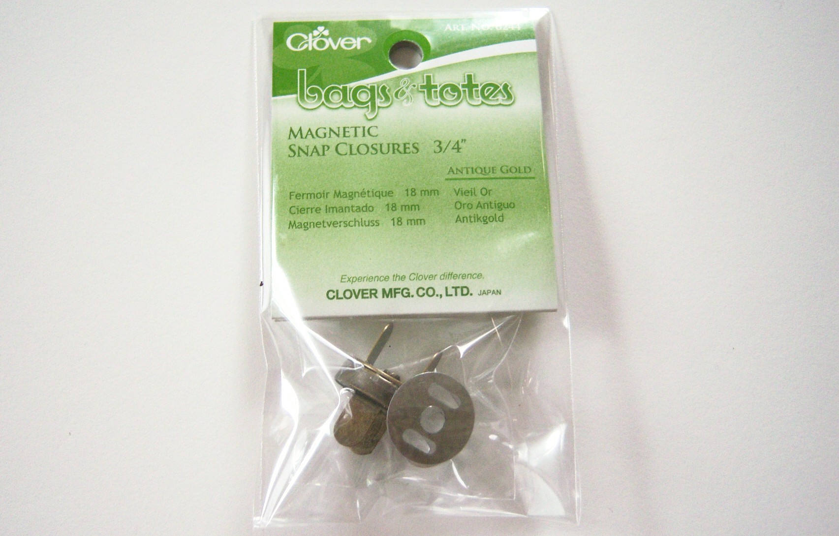 Clover 6244 Magnetic Snap Closure
