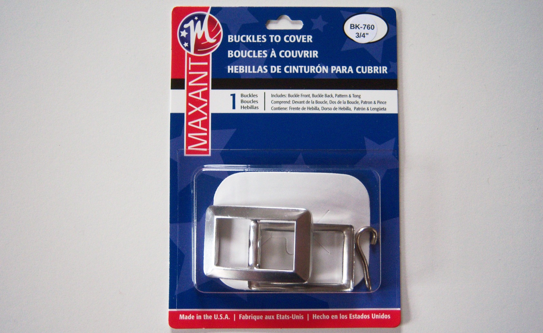 BK-760 Maxant 3/4" Buckle To Cover