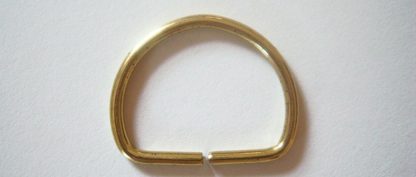 Gold 1 1/8" Dee Ring