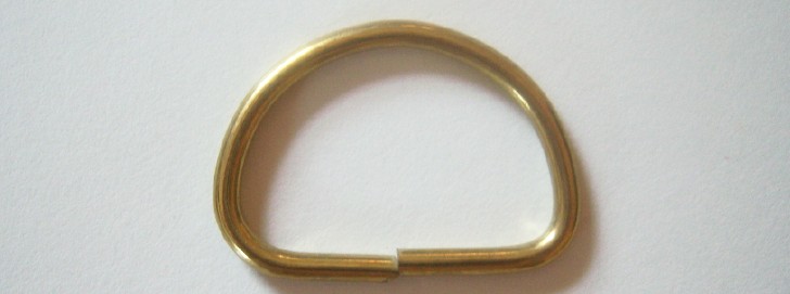 Gold 1 1/4" Dee Ring