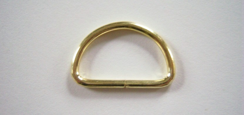 Gold Color 1" Dee Ring