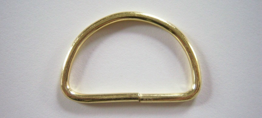 Gold 1 1/2" Dee Ring