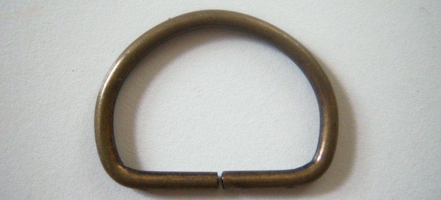 Antique Brass Light Weight 1" Dee Ring