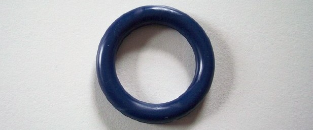 Navy 1/4" x 1 1/2" Plastic Ring