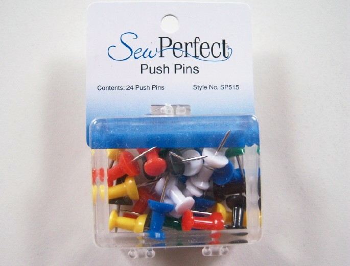 SP515 Sew Perfect Color 24 Push Pins