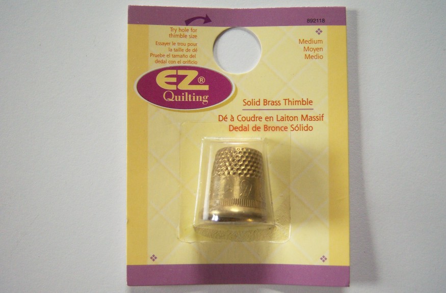 EZ Medium Solid Brass Thimble