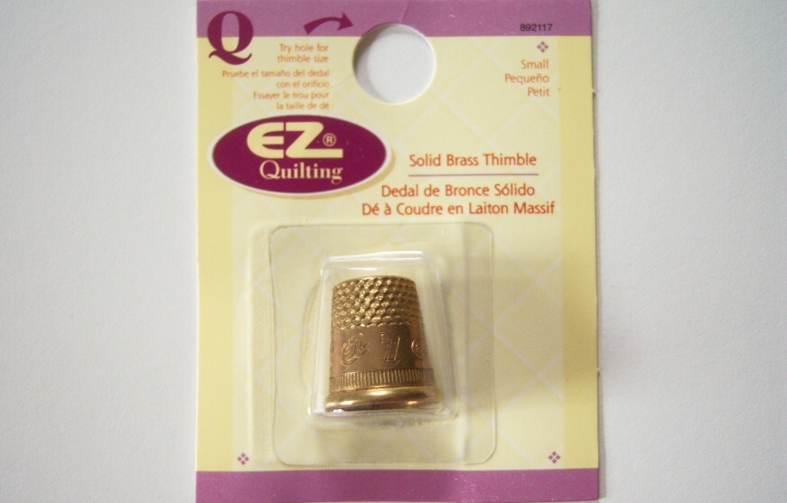 EZ Small Solid Brass Thimble