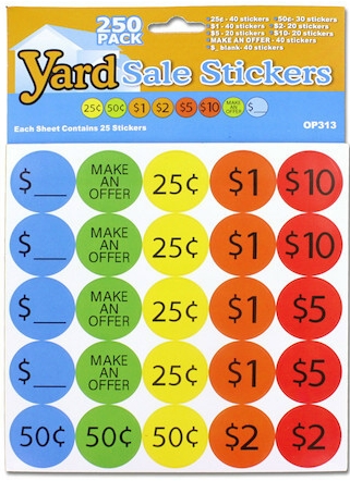Yard Sale Sticker Package