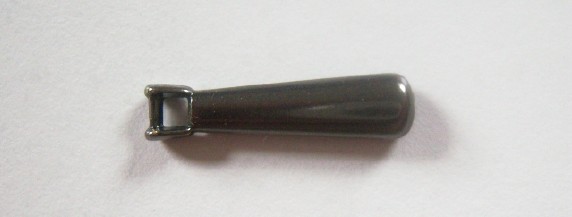 Gunmetal Metal Zipper Pull