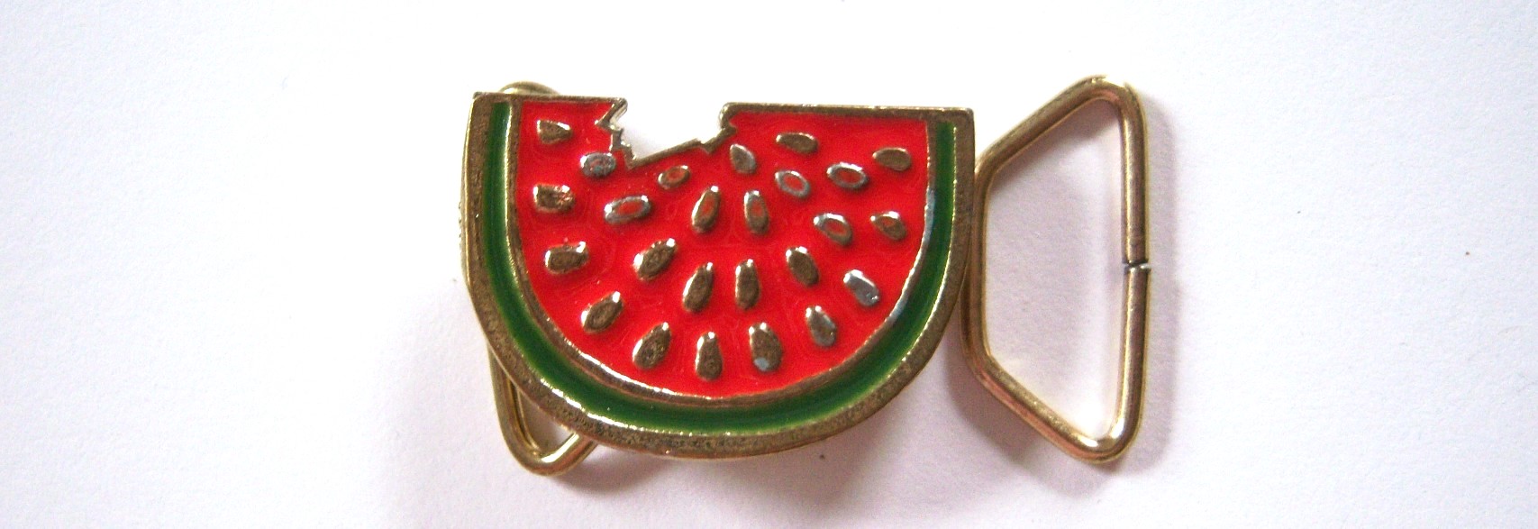 Gold/Red Watermelon 1" Buckle