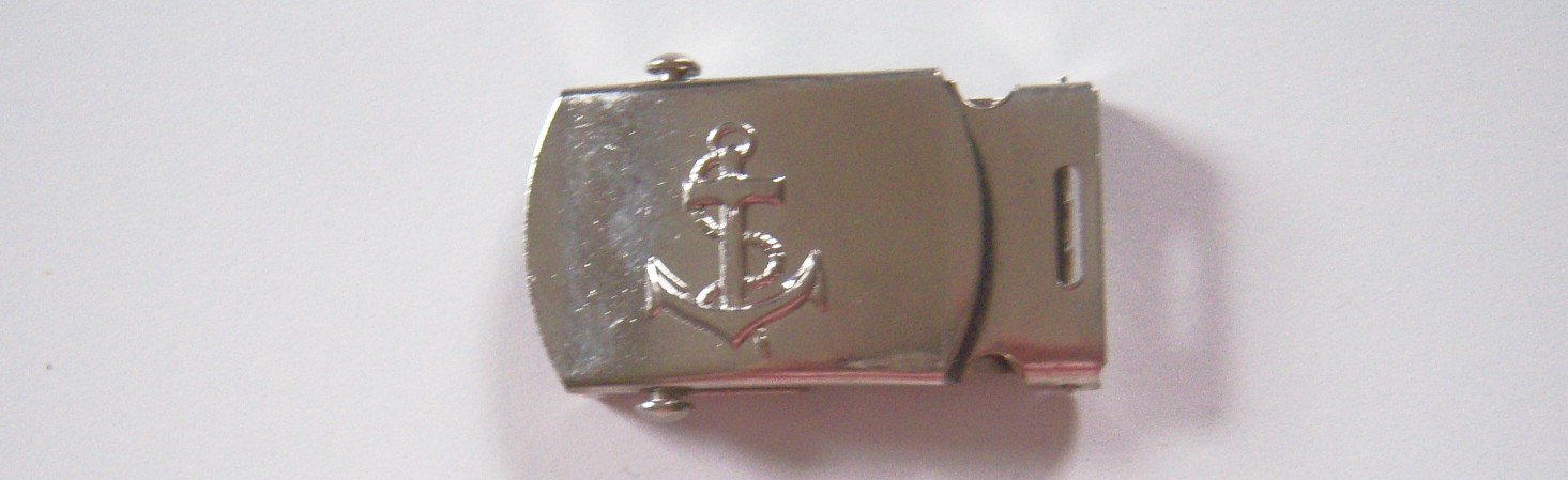 Silver Adjustable Anchor 1 1/8" Buckle