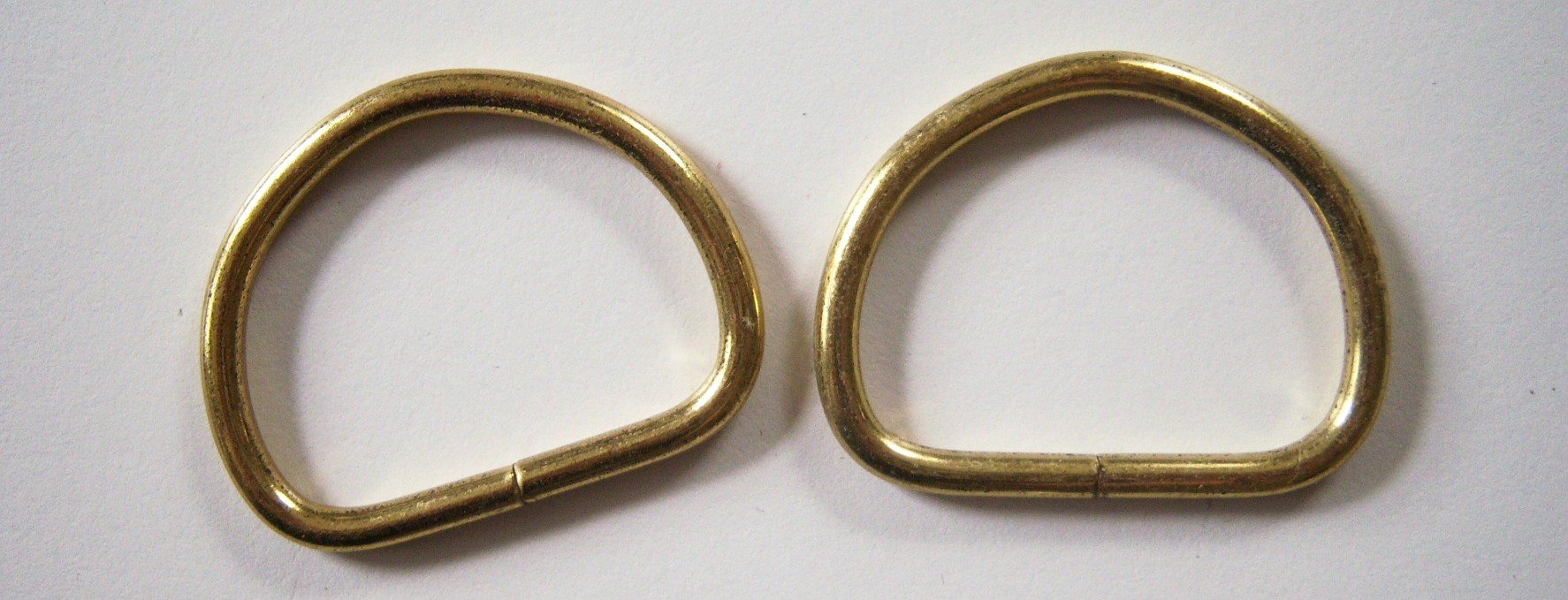 Gold 1 3/8" Dee Ring