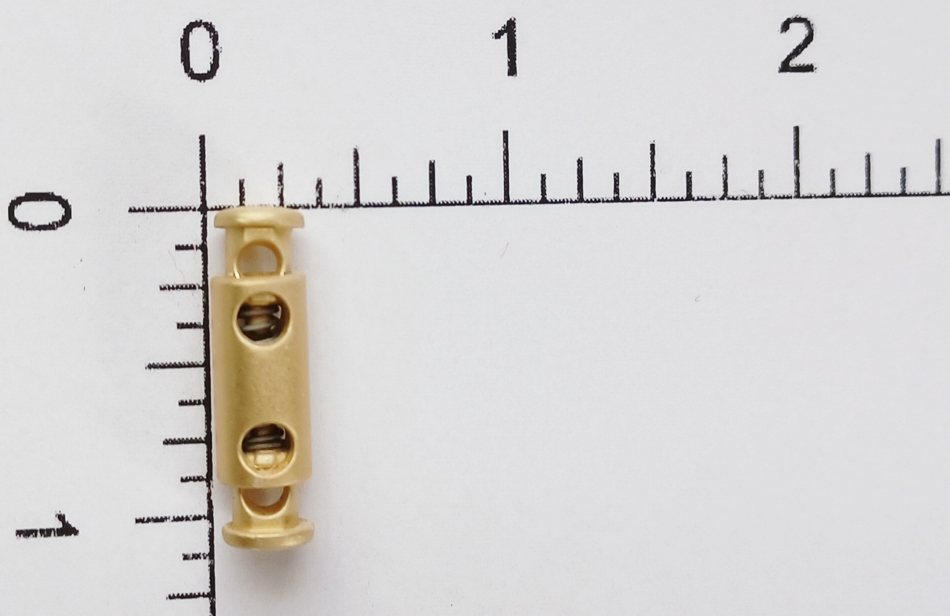 Matte Gold 1" Cylinder Cord Lock Adjuster