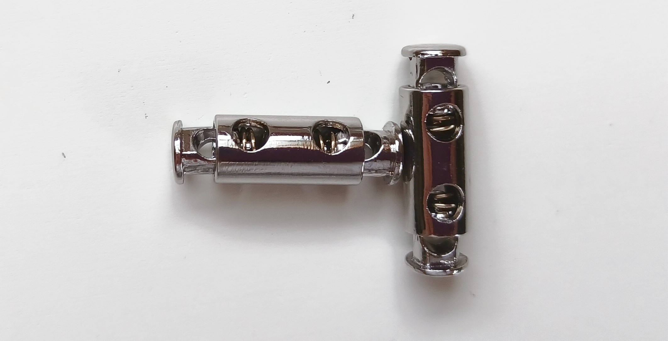 Nickel 1" Cylinder Cord Lock Adjuster