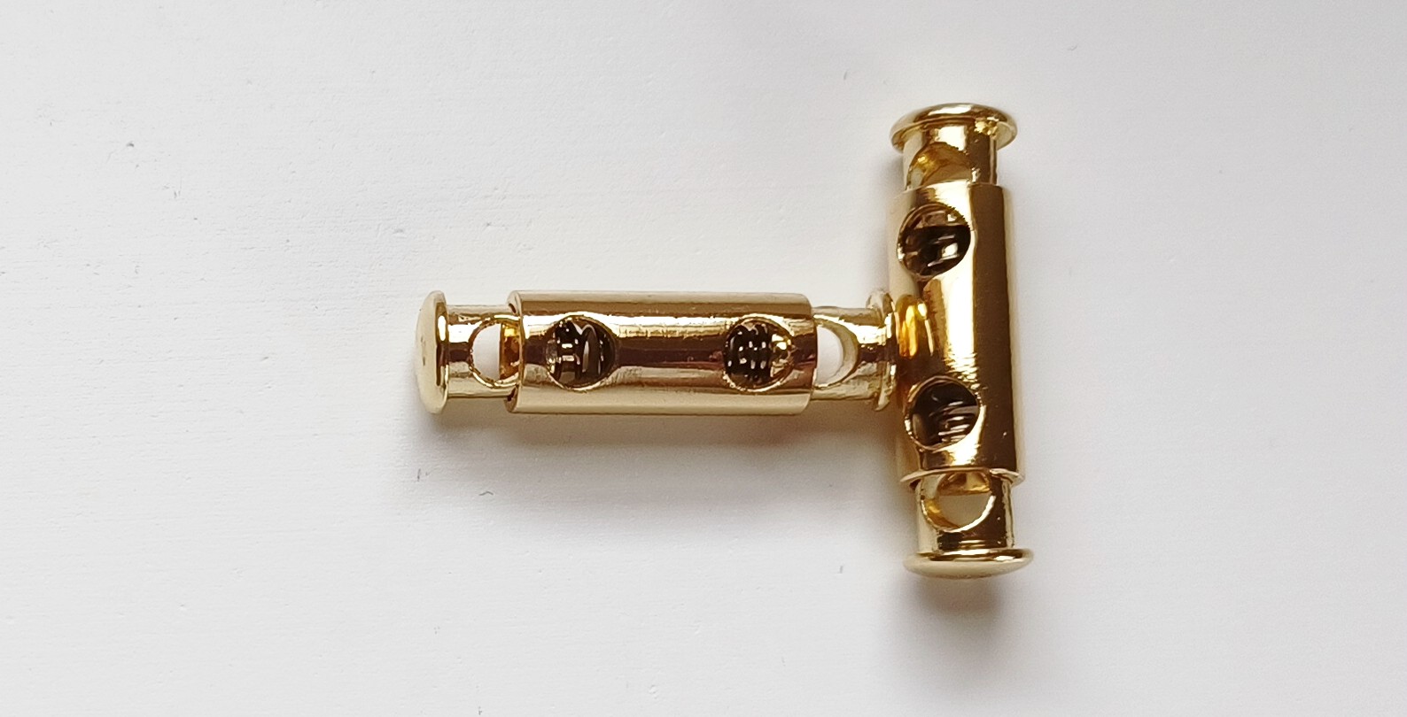 Geneva Gold 1 1/4" Cylinder Cord Lock Adjuster