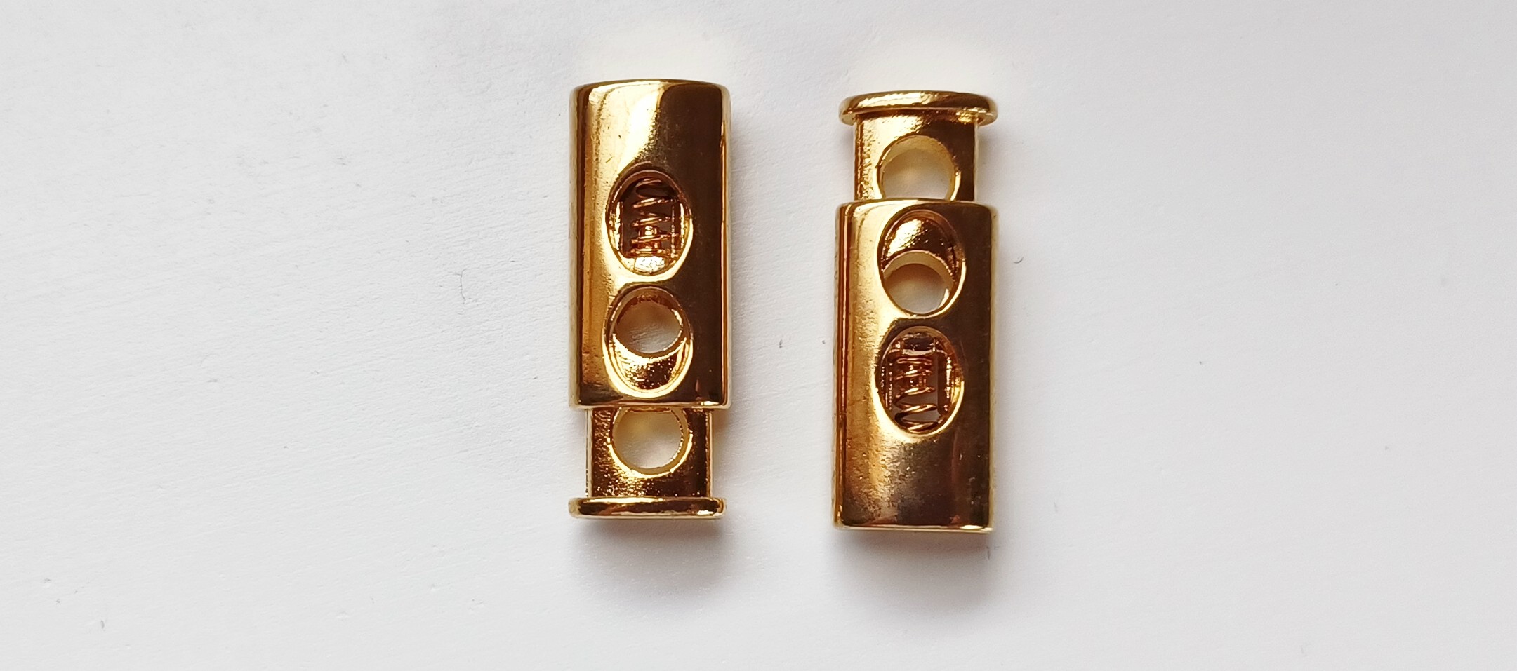 Geneva Gold 1 1/8" Flat Cord Lock Adjuster