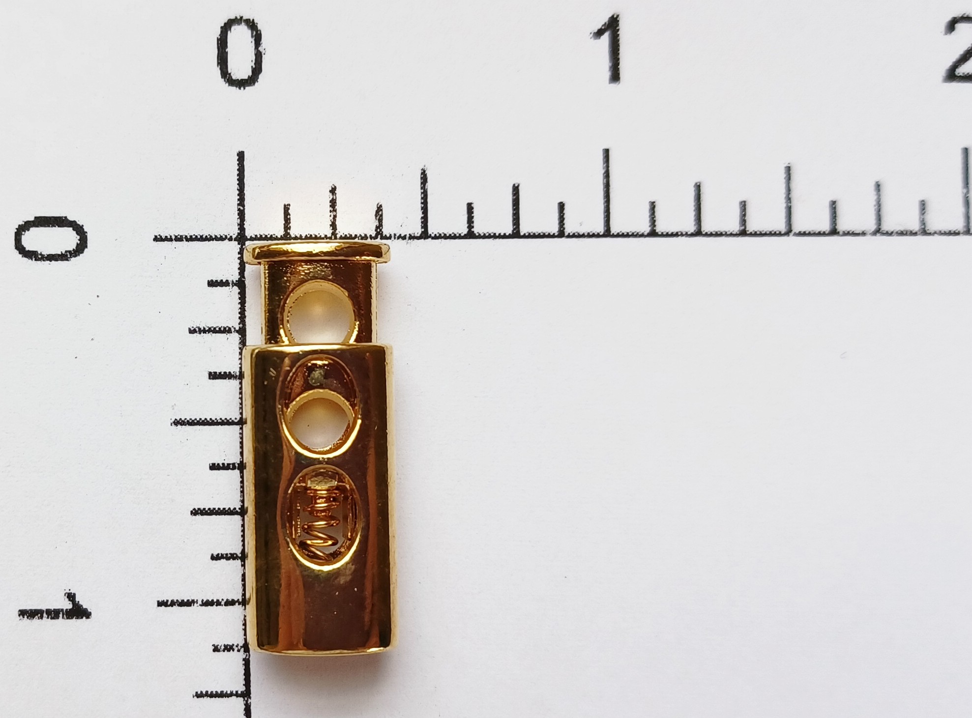 Geneva Gold 1 1/8" Flat Cord Lock Adjuster