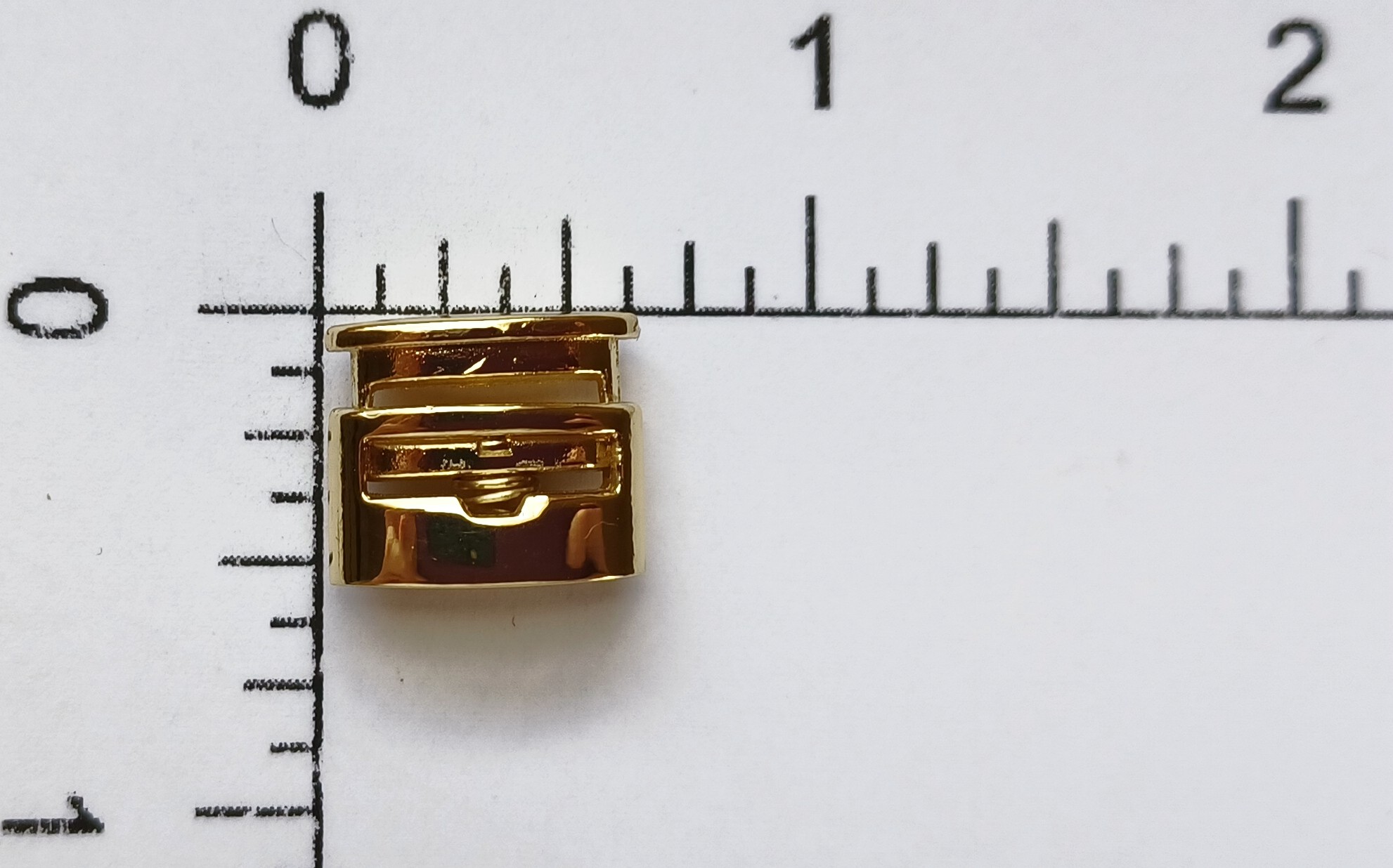 Gold 5/8" x 1/2quot; Flat Cord Lock