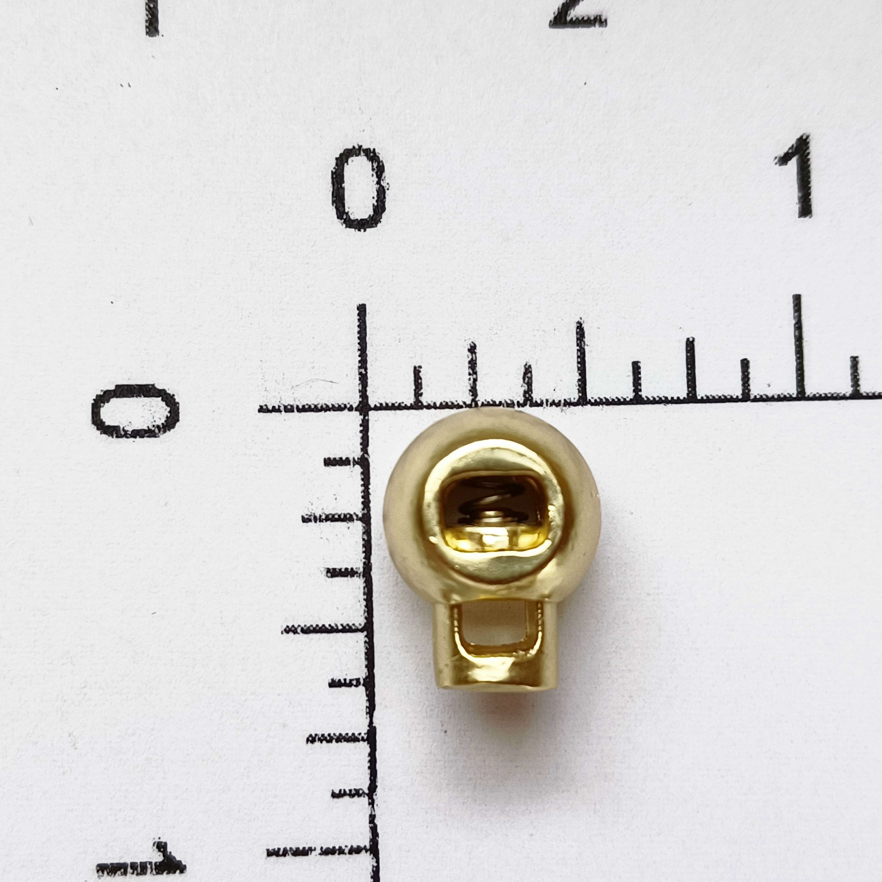 Matte Gold 3/8" One Hole Metal Cord Lock
