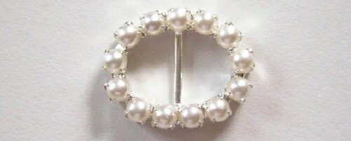 Pearl 3/4" x 1" Oval Buckle