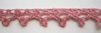 Old Rose 1/2" Cluny Lace